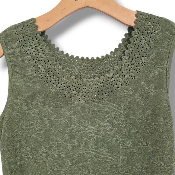 Belle Amie women's green Sleeveless blouse - Picture 2 of 7